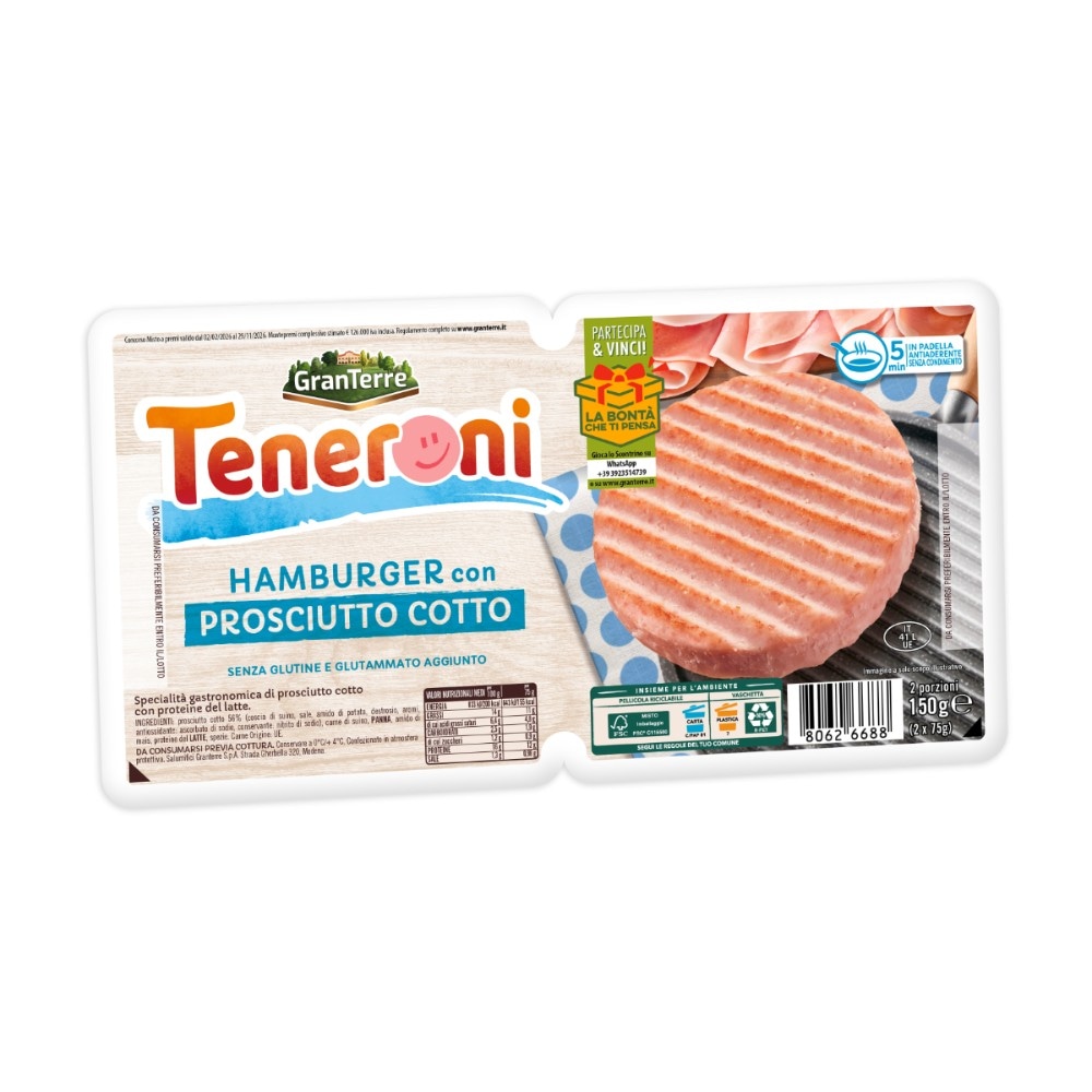 Burger Teneroni 150 g in offerta da Carrefour