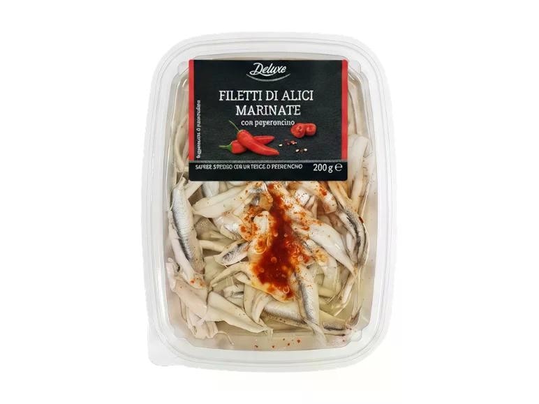 Filetti di alici marinate 120 g (sgocc.) conf. Deluxe - Offerta nel negozio Lidl