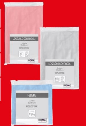 Linea Letto Tinta Unita Pricasà lenzuolo con angoli 1 pz in offerta da Bennet