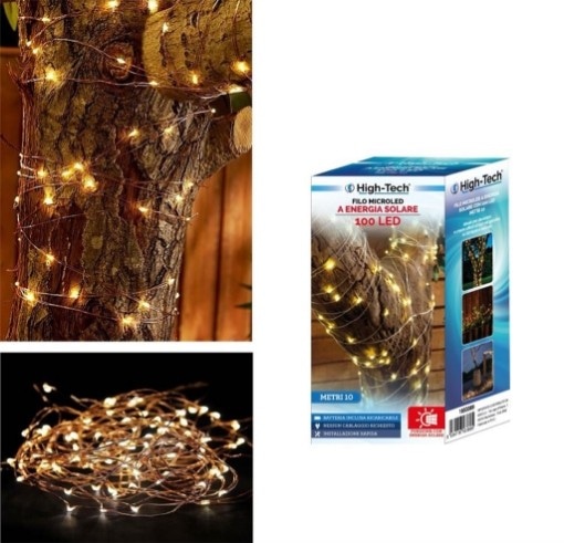 Micro LED a energia solare 100 LED - 10 metri High-Tech in offerta da Maury's