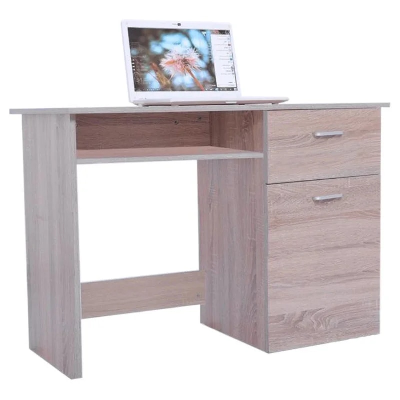 Scrivania 1 anta e 1 cassetto in MDF 100 x 50 x 73 cm in offerta da Iper La grande i