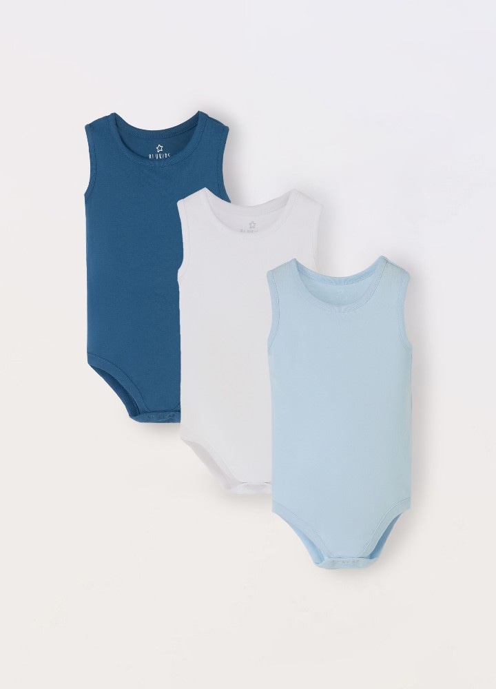 Body Spalla Larga in Costina di Cotone 4 pezzi in offerta da Carrefour