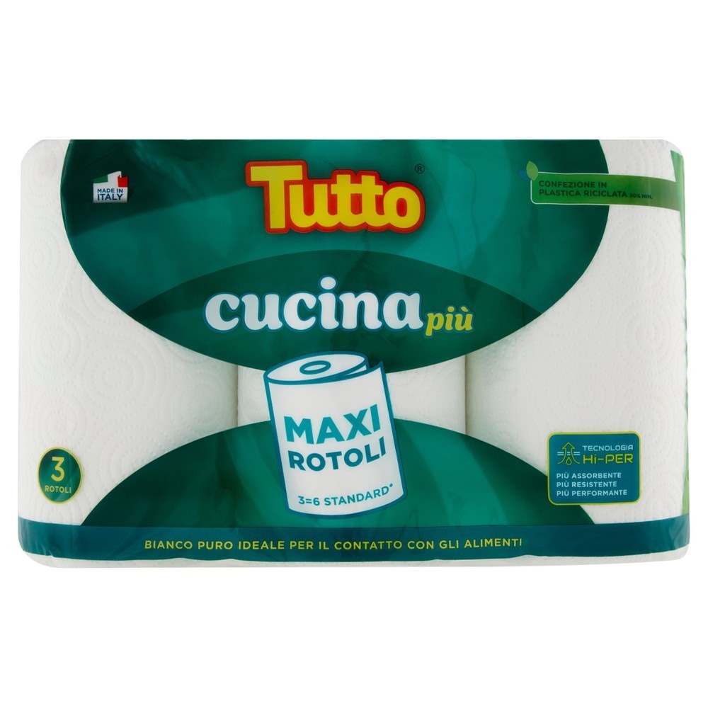 Carta casa cucina Più Tutto conf. da 3 - Offerta nel negozio Bennet