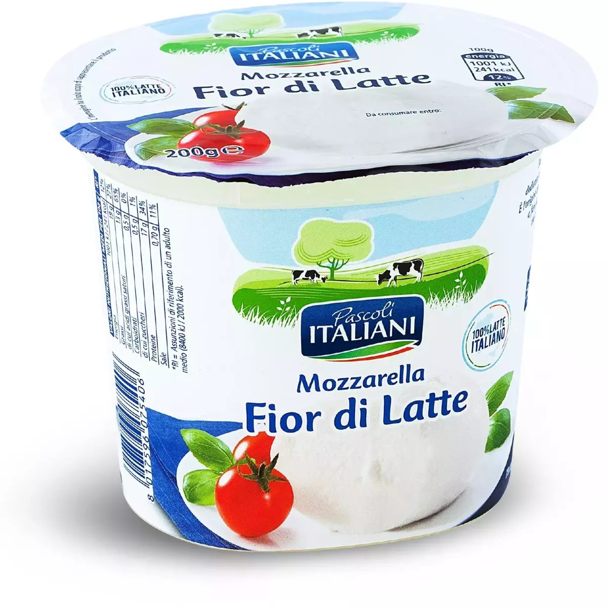 Pascoli Italiani mozzarella Fior di Latte 200 g in offerta da Eurospin