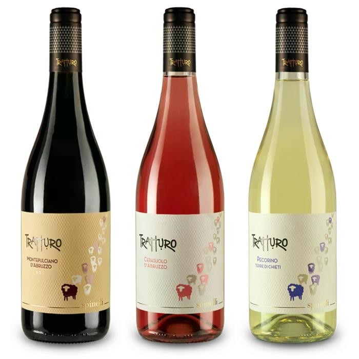 Montepulciano d'Abruzzo o Cerasuolo o Trebbiano DOC o Pecorino o Passerina Terre di Chieti IGT Spinelli 750 ml in offerta da Carrefour