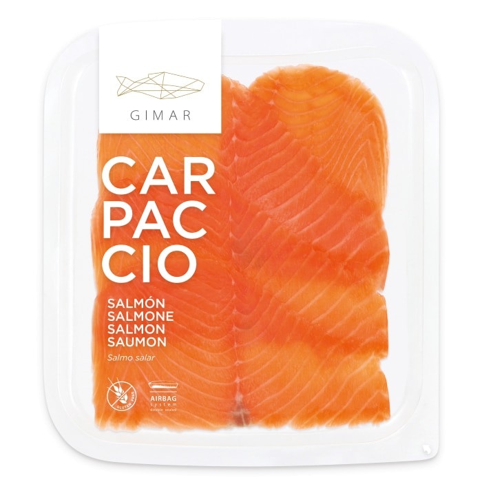 Carpaccio di Salmone Natur g 100 GIMAR in offerta da Panorama