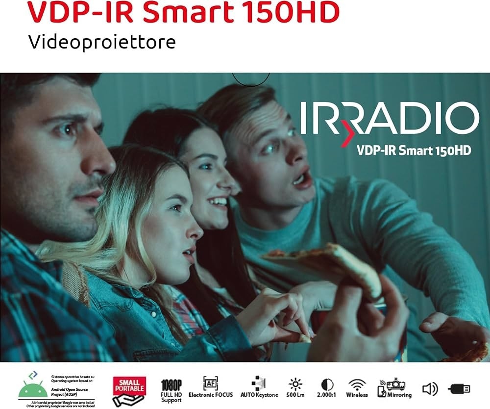 Irradio Videoproiettore Smart VDP-IR SMART 150HD in offerta da Comet