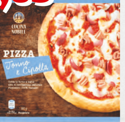 Pizza tonno e cipolla 380 g Cucina Nobile in offerta da ALDI