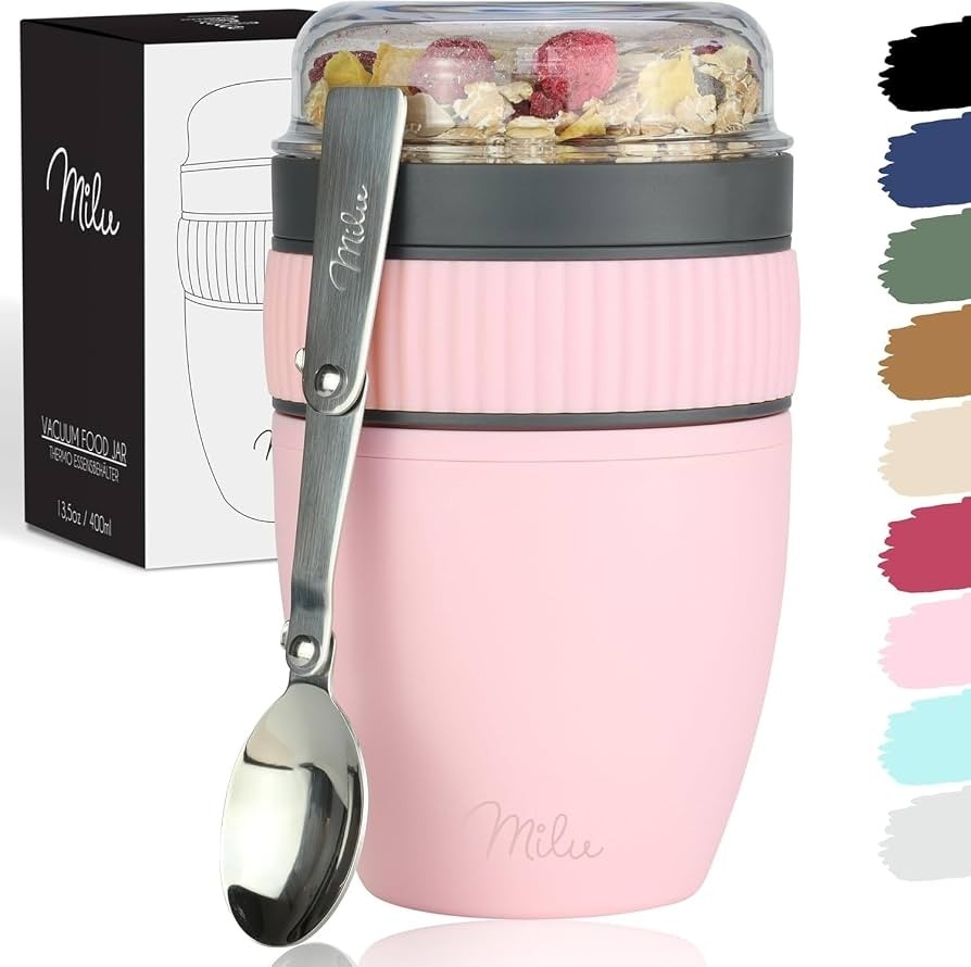 Porta-yogurt con cucchiaio 400 ml in offerta da MD