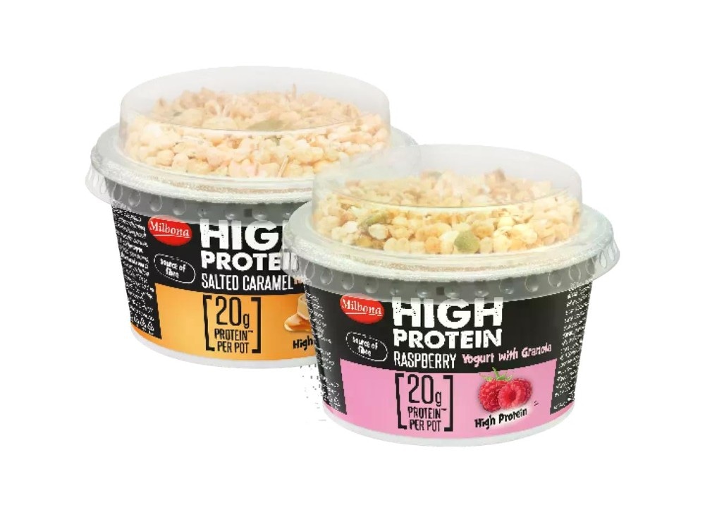 Milbona Yogurt con granola proteica 185 g confezione in offerta da Lidl