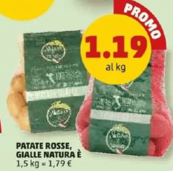 Patate Rosse, Gialle Natura 1,5 kg - Offerta nel negozio Penny