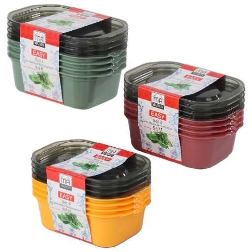 Set 4 contenitori per alimenti 4 pezzi in offerta da Iper La grande i