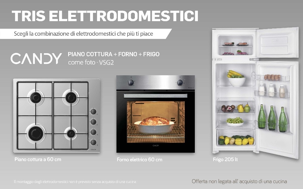 Tris con frigo (Cod. VSG2) 205 lt - Offerta nel negozio Mondo Covienza