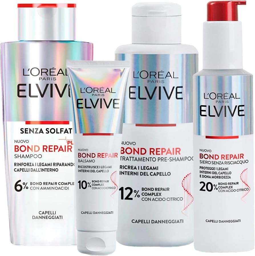 Elvive Bond Repair shampoo o balsamo 200 ml (shampoo) o 150 ml (balsamo) L'Oréal Elvive in offerta da Bennet