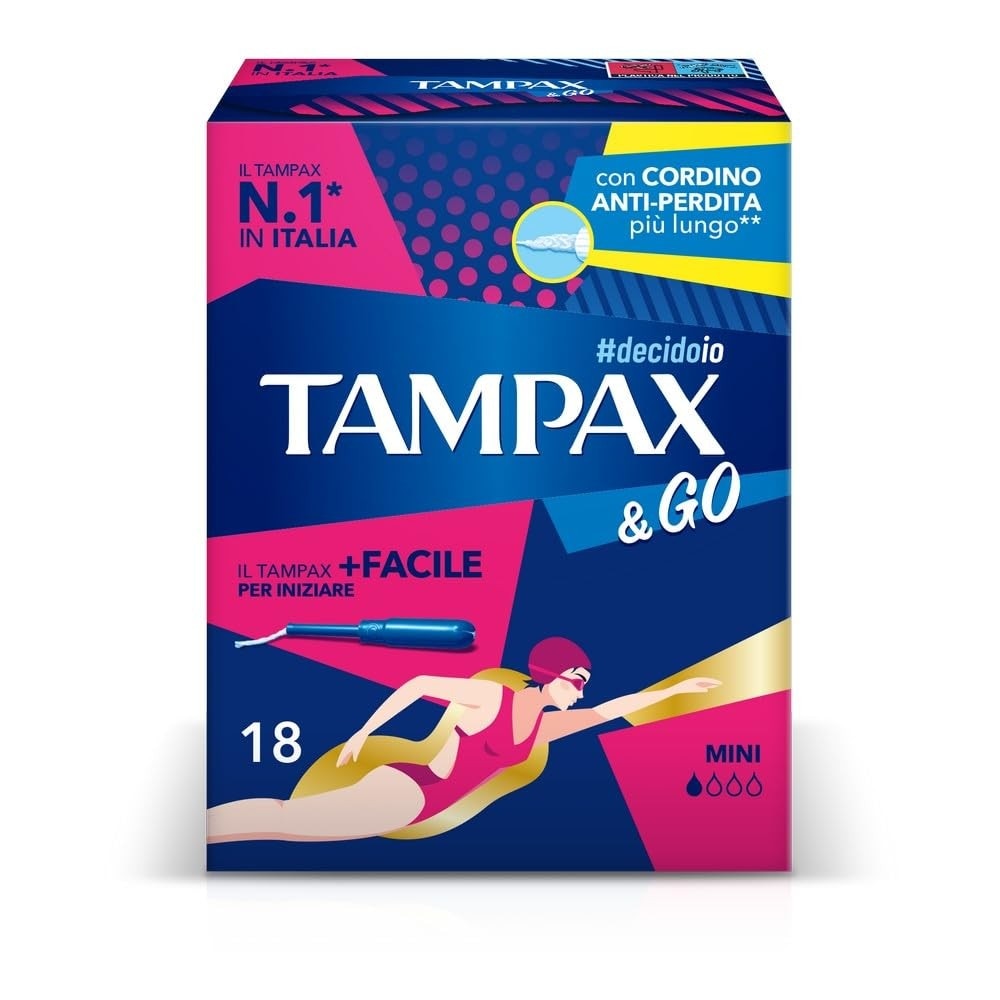 Tampax & Go Mini 18 pezzi in offerta da Bennet