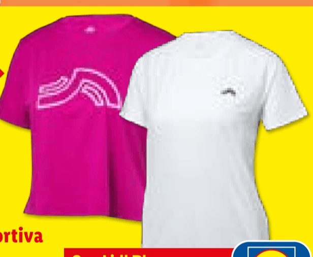 Crivit T-shirt sportiva in offerta da Lidl