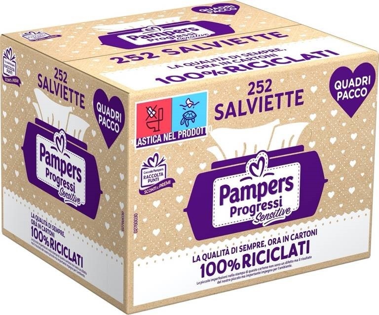 Salviettine Pampers Progressi 252 pezzi in offerta da Esselunga