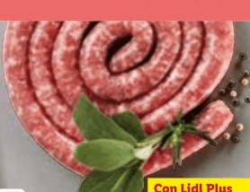 Salsiccia luganega di suino arrotolata 500 g in offerta da Lidl