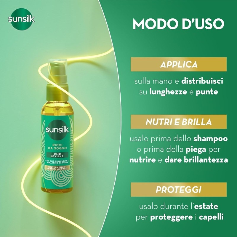 Sunsilk olio capelli ricci da sogno 75 ml in offerta da Bennet