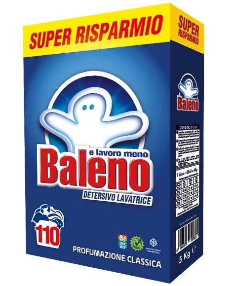 Baleno detersivo lavatrice fustino XXL 110 misurini in offerta da Maury's