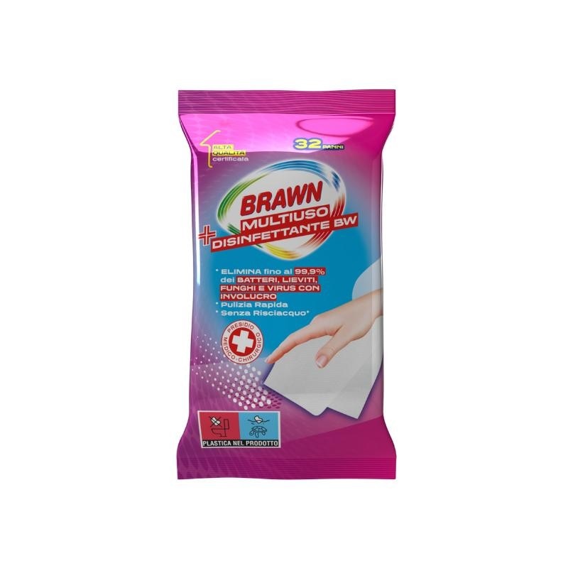 Salviette Multiuso Brawn 60 salviette in offerta da Il Gigante