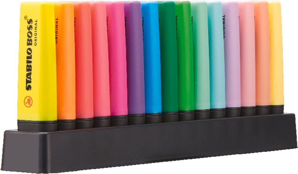 Deskset evidenziatori Boss Original 15 pezzi STABILO in offerta da Iper La grande i