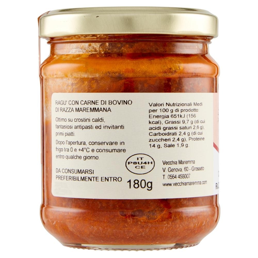 Ragù Vecchia Maremma 180 g in offerta da Bennet
