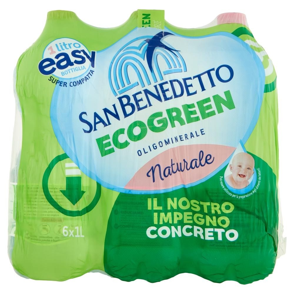 Acqua Naturale Easy Ecogreen San Benedetto 1 L in offerta da Bennet