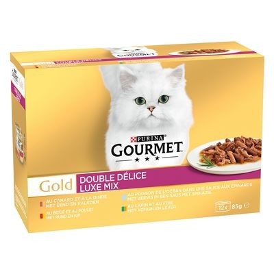 Alimento Umido per Gatti Gourmet Gold 12 x 85 g (1,02 kg) Purina in offerta da Bennet