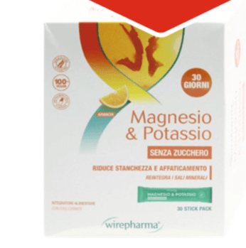 wirepharma integratore di magnesio e potassio 30 stick - Offerta nel negozio Dm