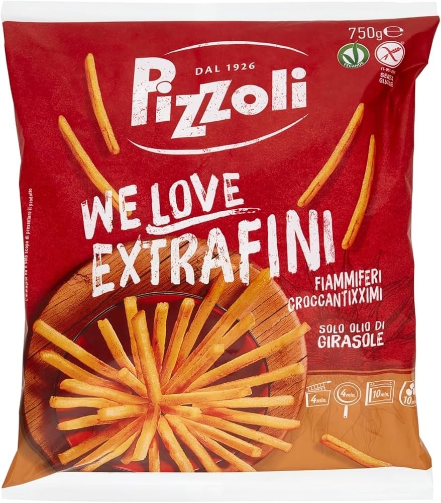 Pizzoli We love Extrafini Patatine fritte 750 g confezione in offerta da Lidl