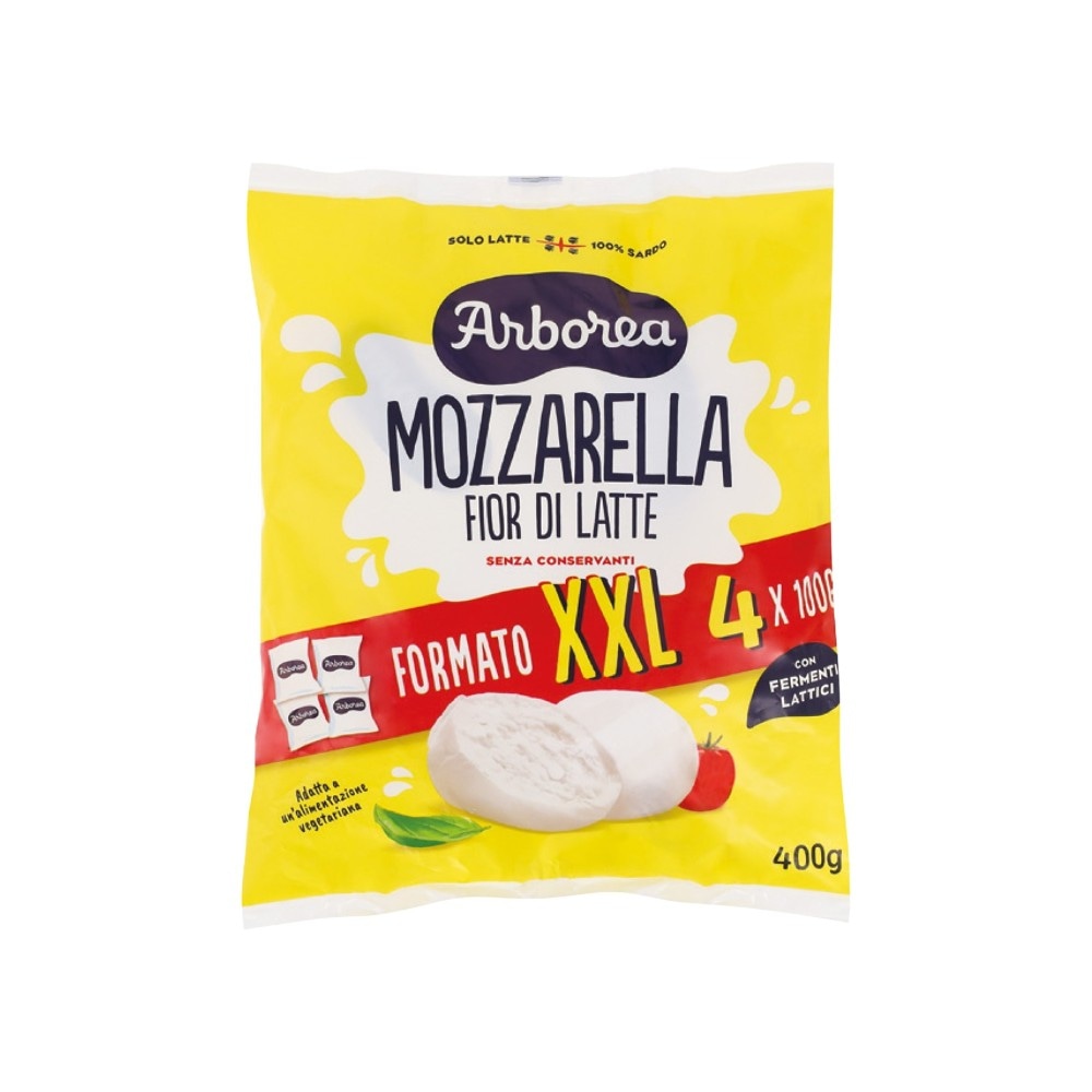 Mozzarella "Fior di Latte" XXL 4 x 100 g Arborea - Offerta nel negozio ALDI