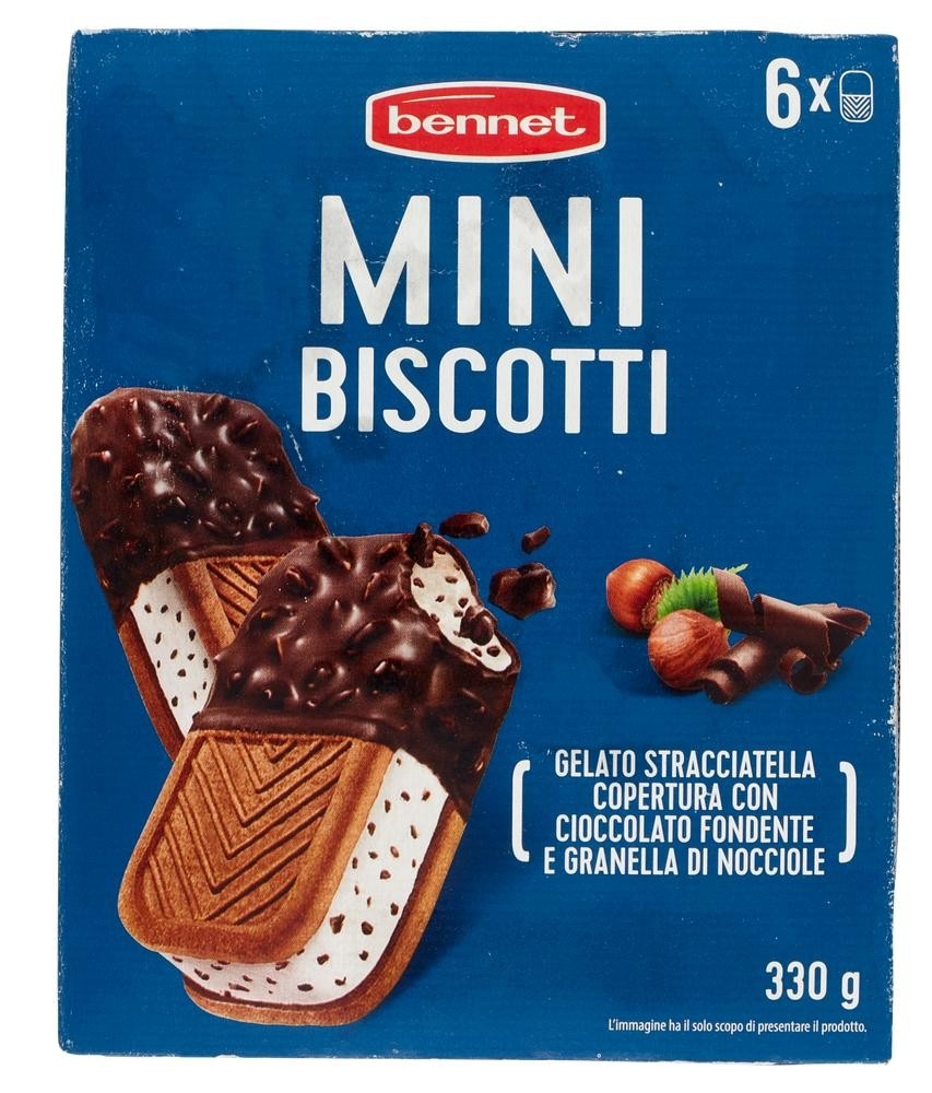 Mini biscotti gelato 6 pezzi, 330 g in offerta da Bennet