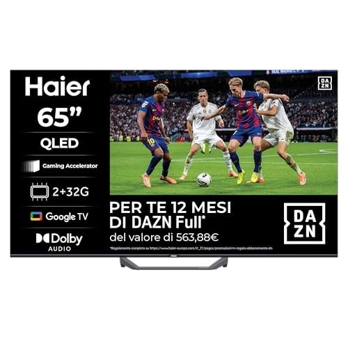 Haier Smart TV 4K QLED H65M80 Serie M80 65" - Offerta nel negozio Unieuro