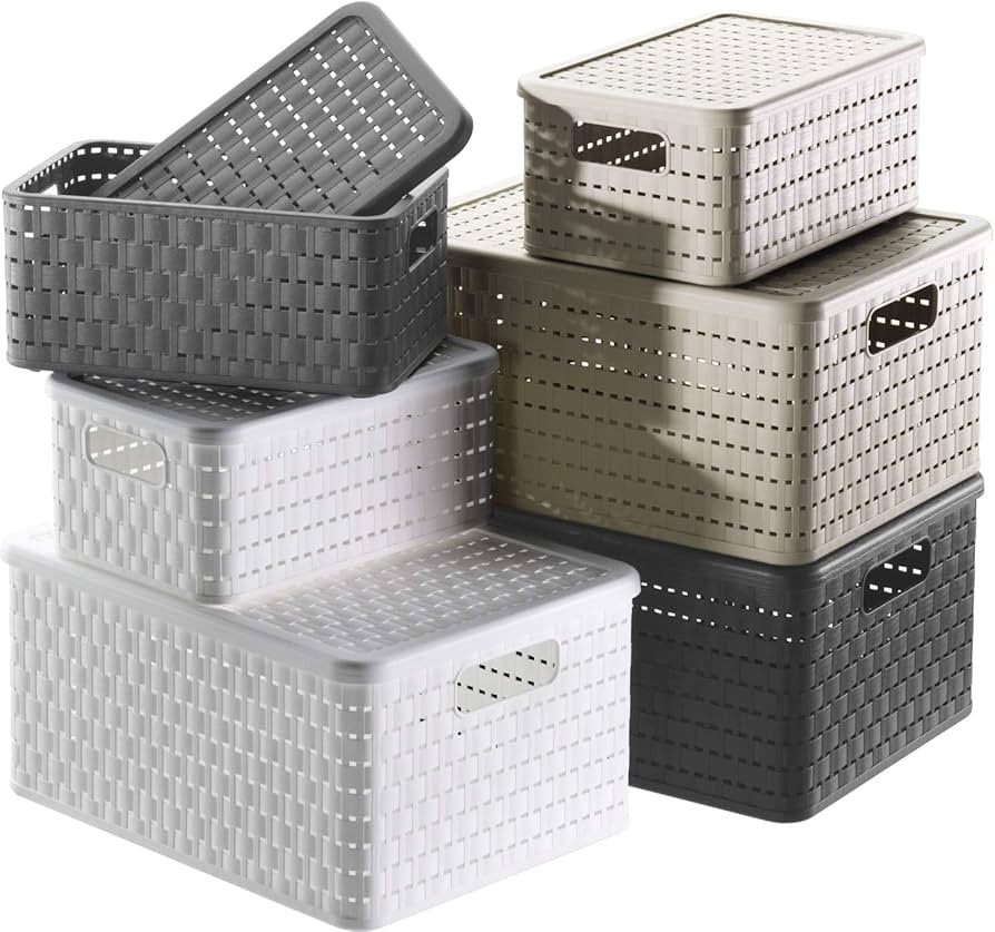 Ceste in plastica assortite Mod. Country Rotho in offerta da Il Gigante