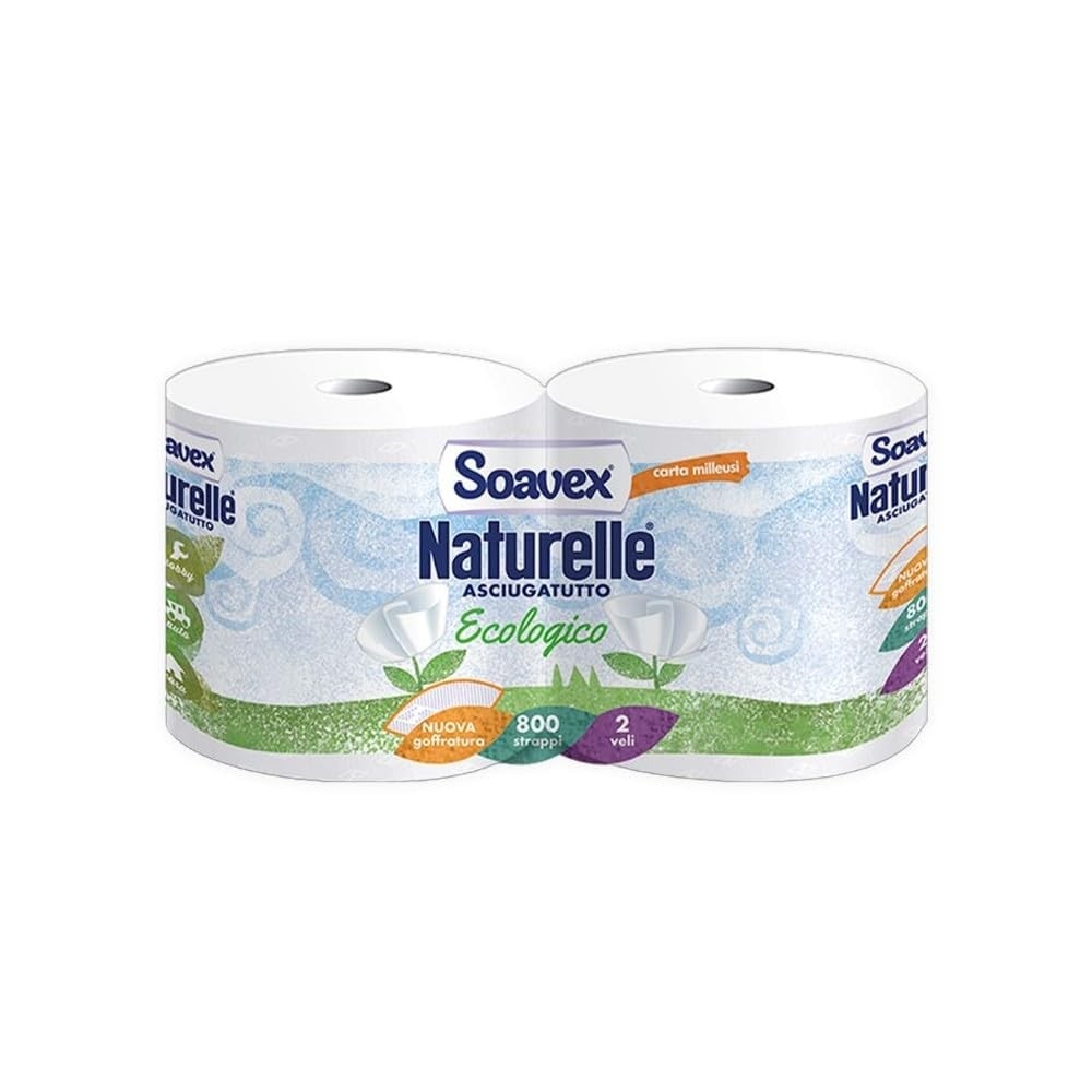 Soavex Naturelle bobina Conf. 2 pz, 400 strappi cad. in offerta da Carrefour