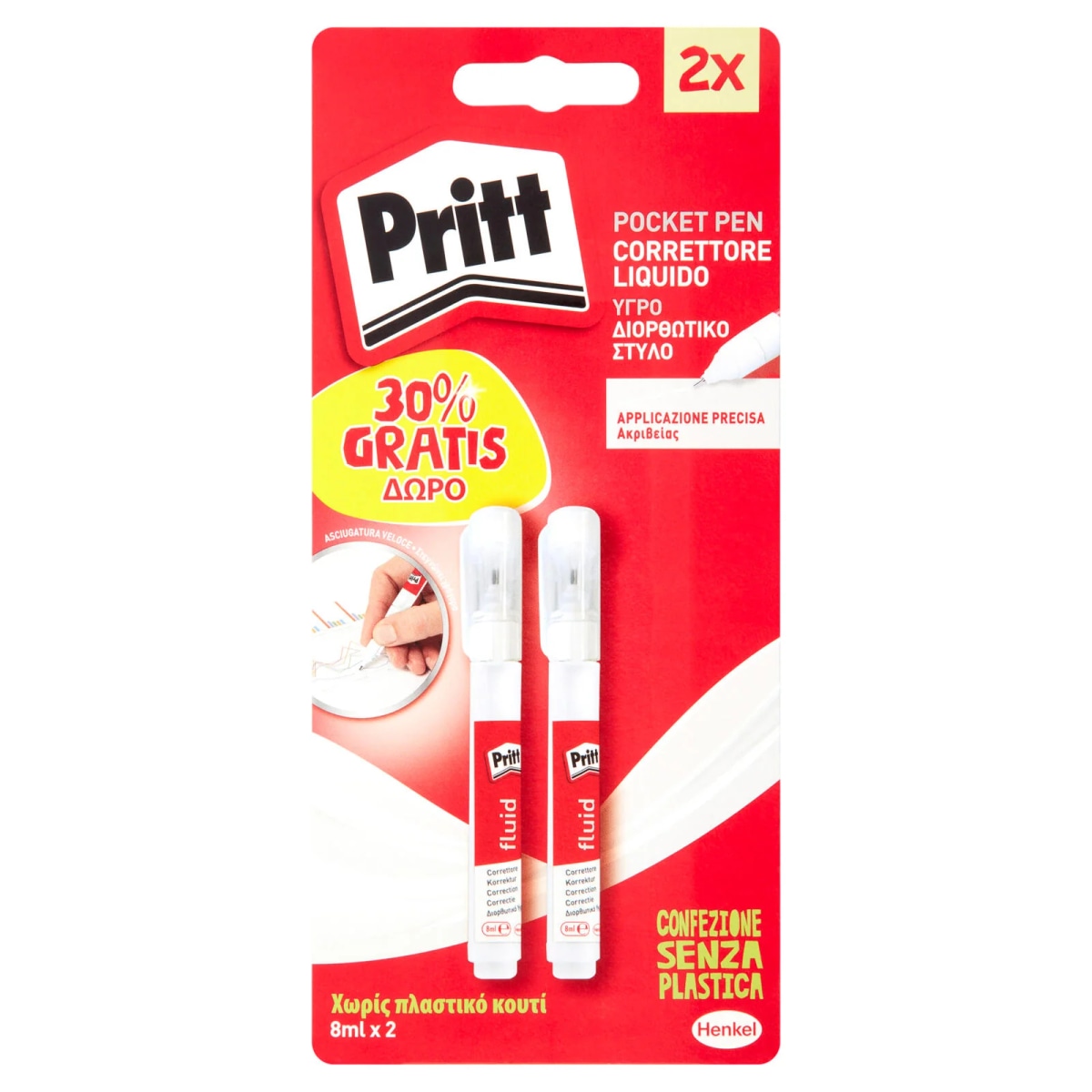 Pritt correttore Pocket Pen 2 x 8 ml in offerta da Bennet
