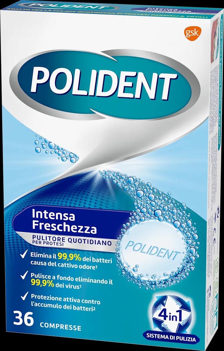 Polident Pulitore di protesi dentali 36 pastiglie in offerta da Lidl