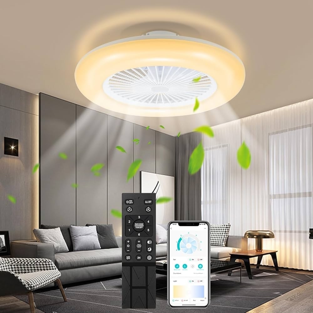 Ventilatore a soffitto con LED - Offerta nel negozio MD