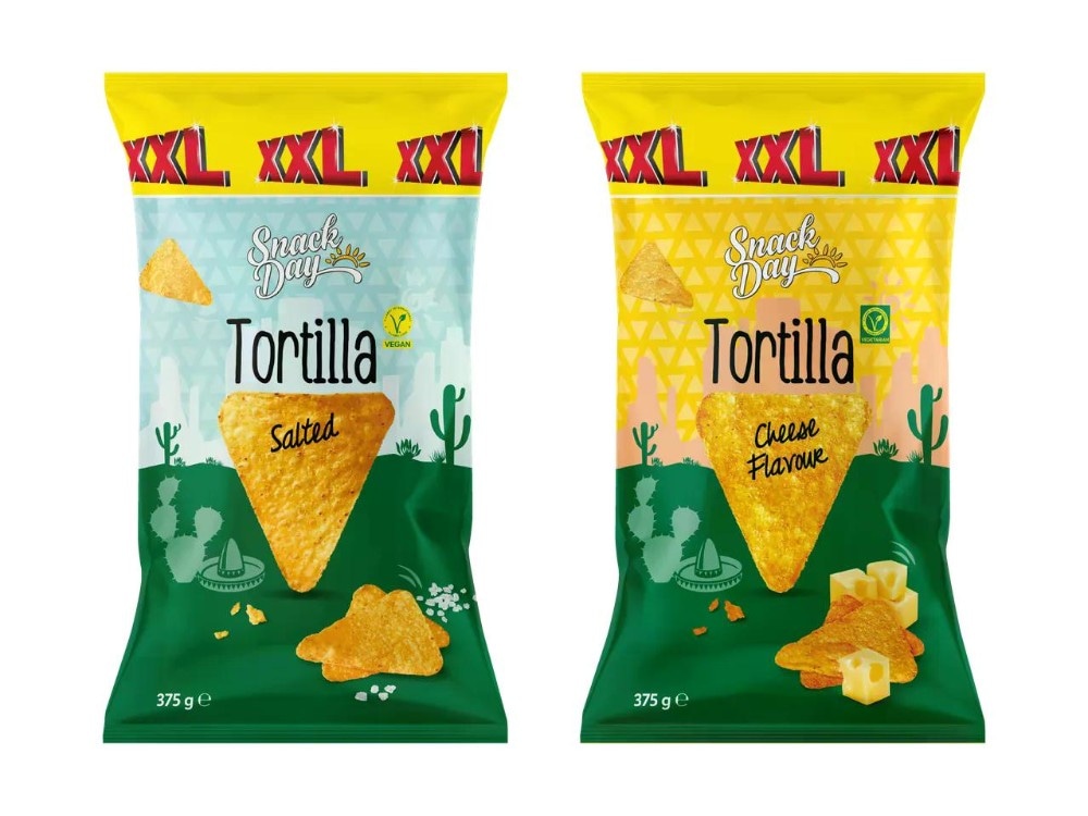 Tortilla chips 375 g Snack day in offerta da Lidl