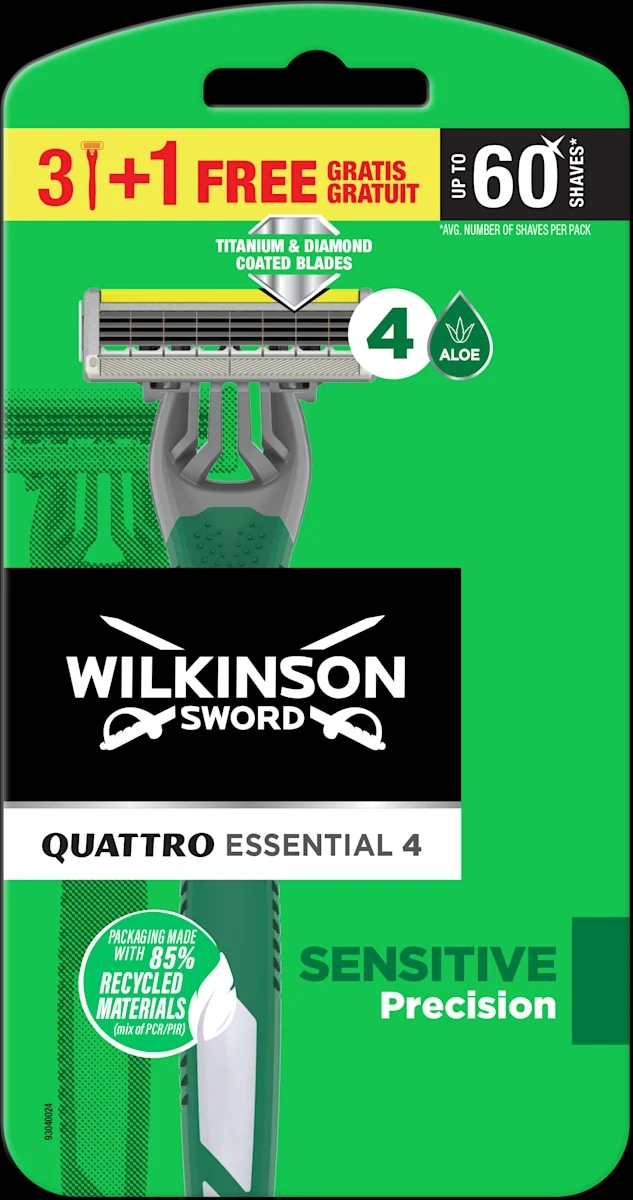 Wilkinson Sword Intuition Essentials rasoio usa&getta 4+2 FREE in offerta da Tigota