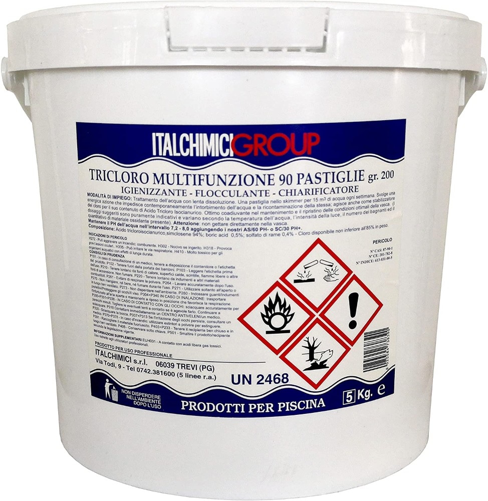 Italchimica Tricloro Pastiglie 5KG - Offerta nel negozio Maury's
