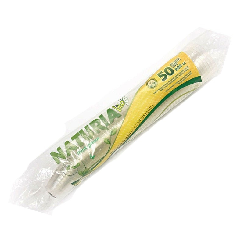 Bicchieri compostabile 20 pezzi, 420 cc Naturia in offerta da MD