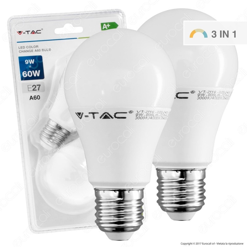 Confezione 2 lampadine a LED V-TAC 2 lampadine in offerta da Il Gigante
