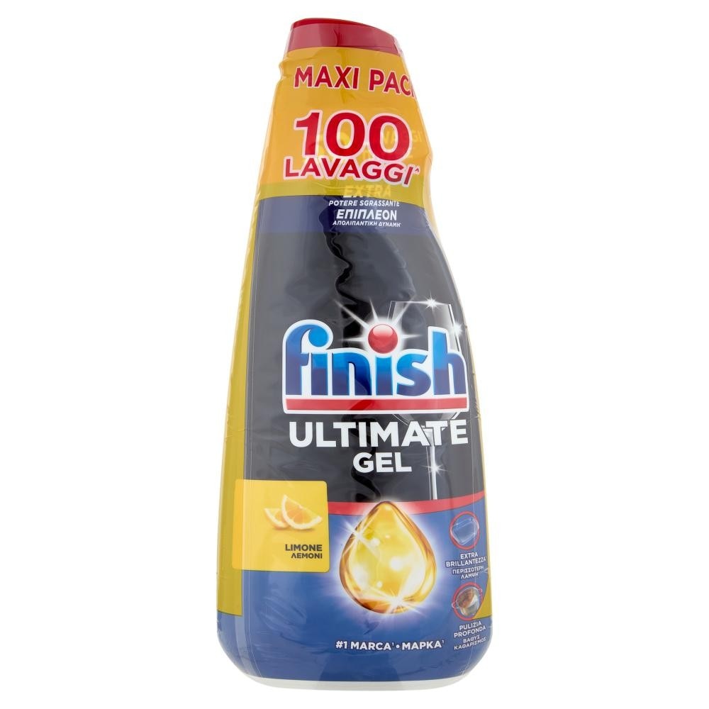 Gel lavastoviglie Finish 900 ml x 2 in offerta da MD