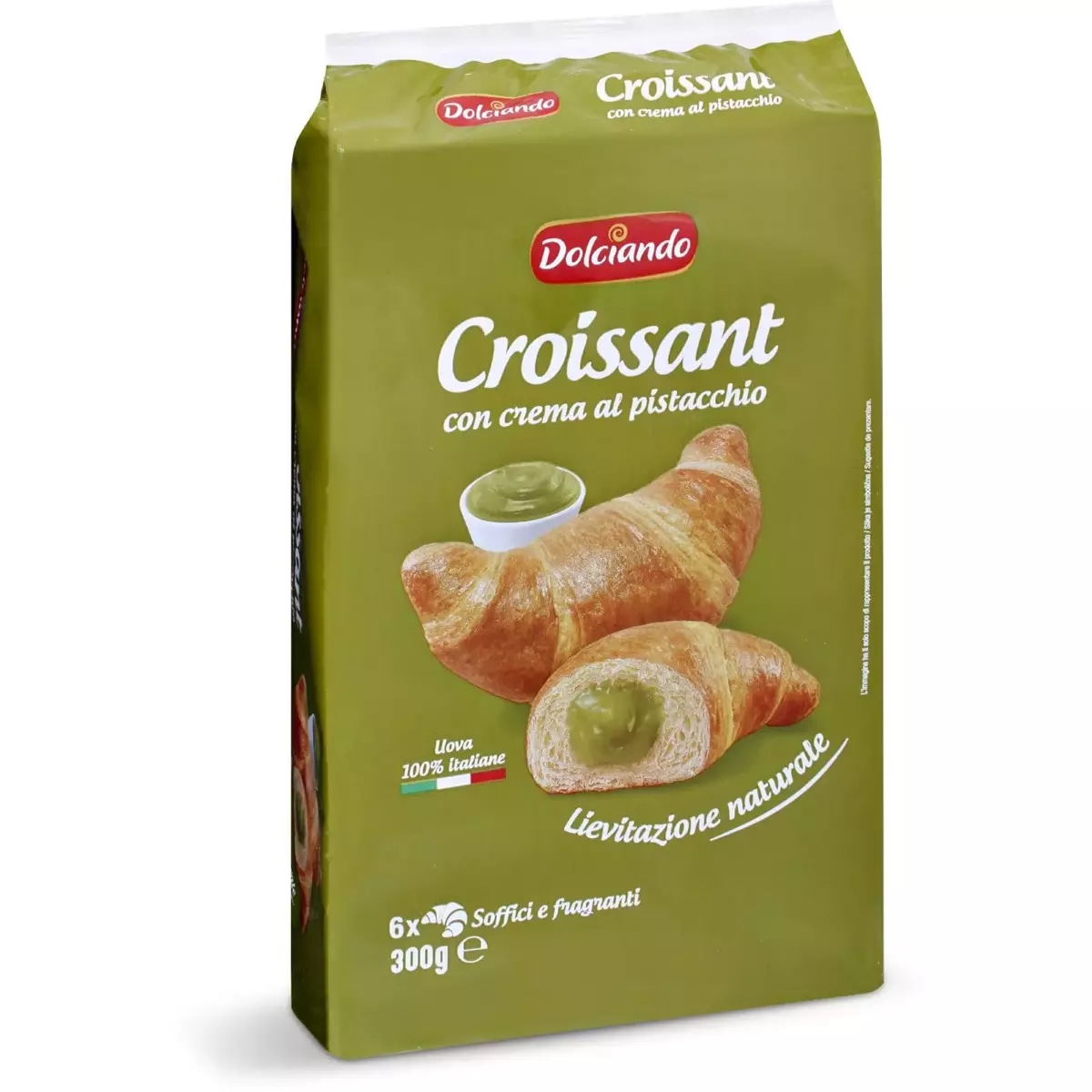Dolciando croissant con crema al pistacchio 6 pz, 300 g in offerta da Eurospin