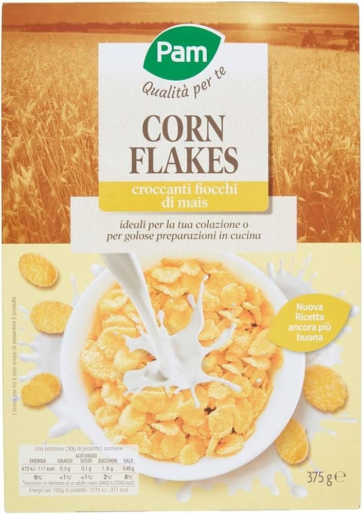 Cereali Corn Flakes Pam g 375 in offerta da Panorama
