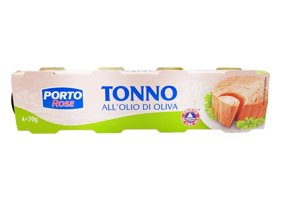 Porto Rose tonno all'olio di oliva 4 x 70 g in offerta da Dpiù