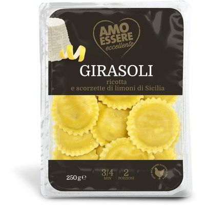 Girasoli ricotta e scorzette di limoni di Sicilia 250 g AMO ESSERE in offerta da Eurospin