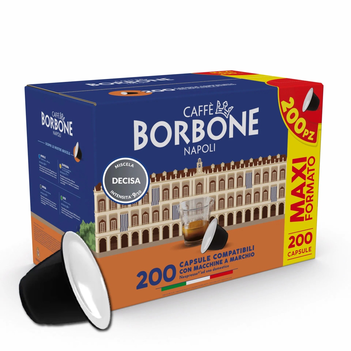 Capsule caffè Nespresso miscela decisa Borbone 200 pz in offerta da Expert